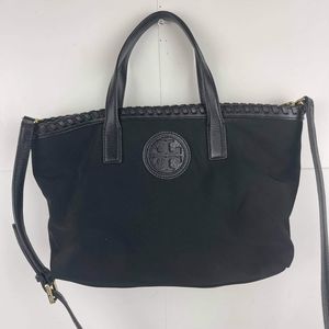 Tory Burch Women's Black Ella Nylon Handbag TORI SMALL TOTE Crossbody bag